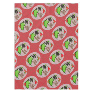Cachorrito Feliz Navidad Tablecloth