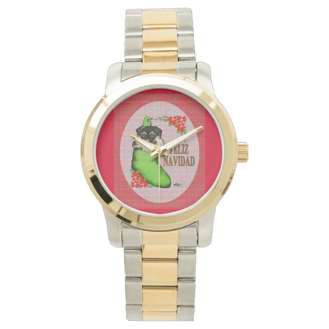 Cachorrito Feliz Navidad Watch (Front)