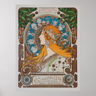 Cachou De Luxe Vintage Poster