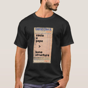 Cacio E Pepe > Bone Structure T-Shirt