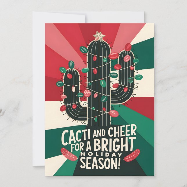 Cacti And Cheer - Christmas Card (Front)