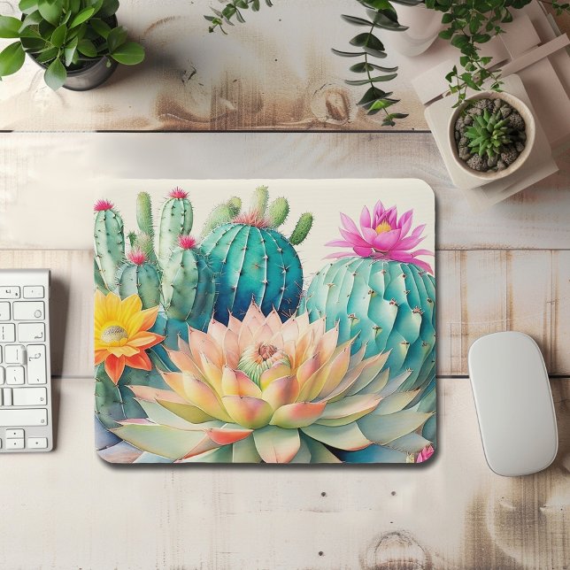 Cacti And Succulent  Mouse Mat (Creator Uploaded)