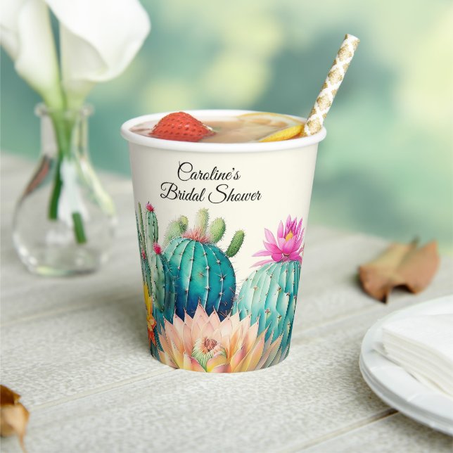Cacti And Succulent Paper Cups (Insitu)
