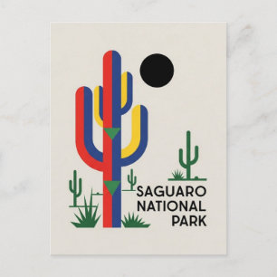 Cacti at Saguaro National Park Souvenir Postcard