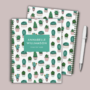 Cacti Cactus plant pattern Notebook