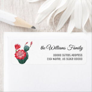 Cacti Cactus Watercolor Flower Return Address