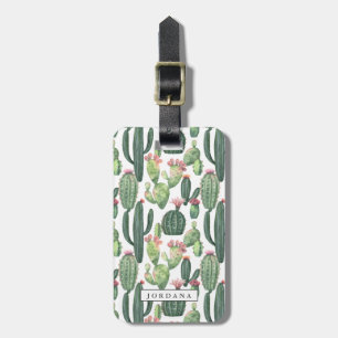 Cacti Desert Theme Luggage Tag