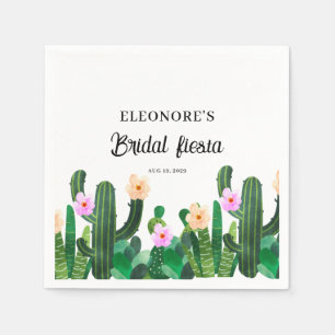 Cacti flowers  Bridal Fiesta  Napkin