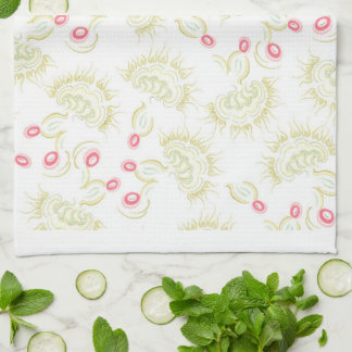 Cacti Flowers Tea Towel