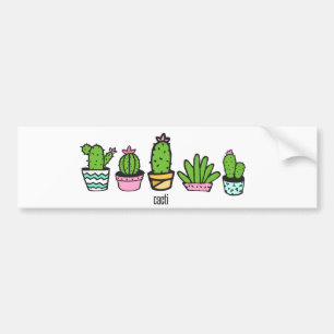 cacti grouping bumper sticker