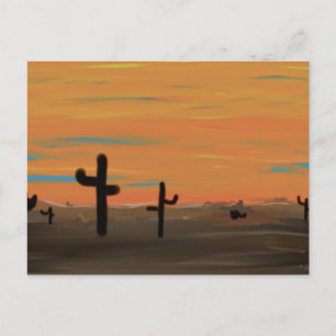 Cacti Landscape Postcard