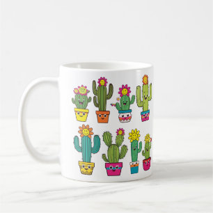 Cacti lovers cute ones coffee mug