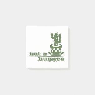 Cacti Not a hugger cactus funny saying Post-it Notes