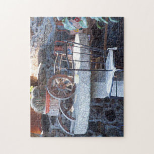 Cacti on a Stone Table Jigsaw Puzzle