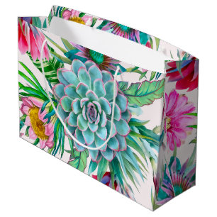 Cacti Pattern Large Gift Bag