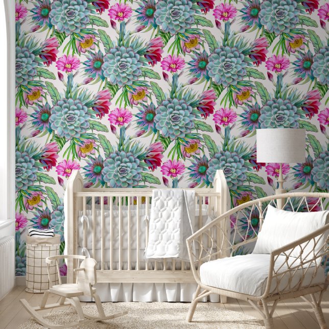Cacti Pattern Wallpaper (Kids)
