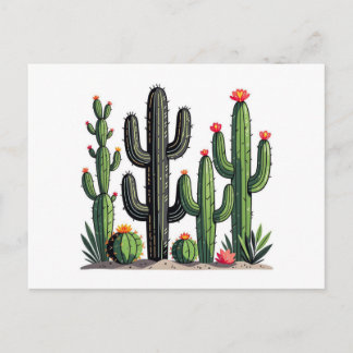 Cacti Postcard