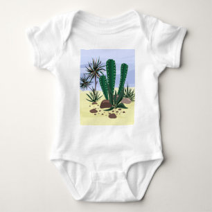 Cacti, succulents . baby bodysuit