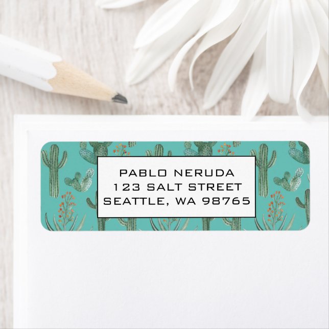 Cacti & Succulents Desert CUSTOM Mailing Address  (Insitu)