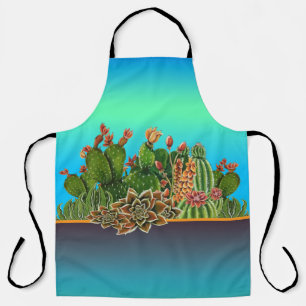 Cacti & Succulents pattern Apron