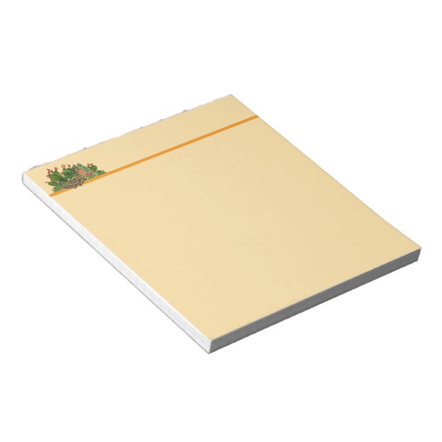 Cacti & Succulents pattern Notepad (Angled)