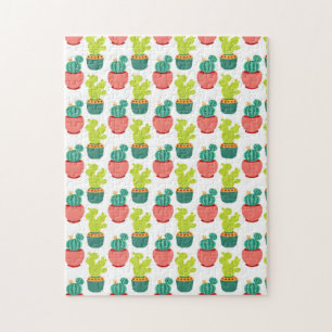Cacti Succulents Plants Mexican Cinco de Mayo Jigsaw Puzzle