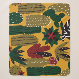 Cacti & Succulents: Vintage Sherpa Blanket