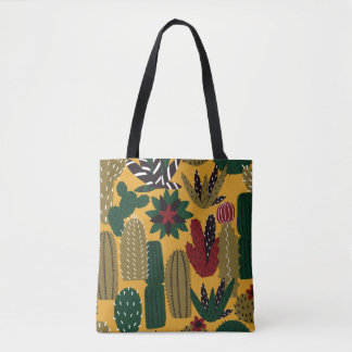 Cacti & Succulents: Vintage Tote Bag