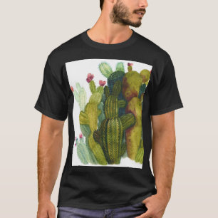 Cacti, succulents: vintage watercolor. T-Shirt