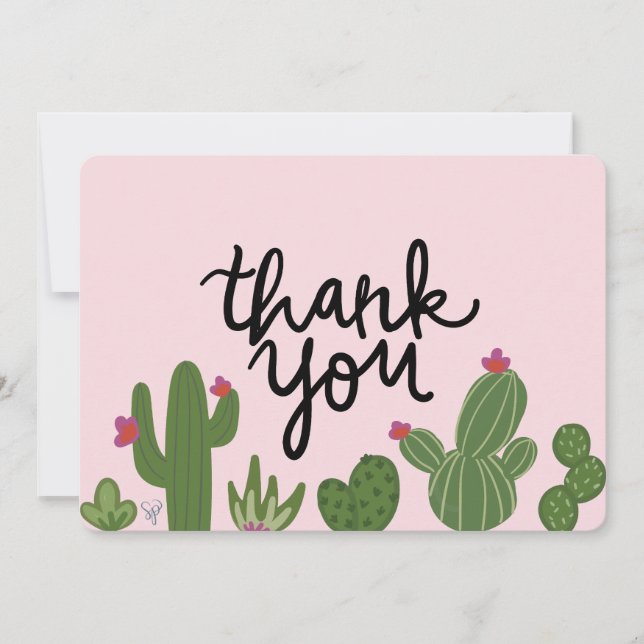 Cacti Thank You Card (Front)