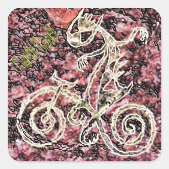 Cacti Toad Square Sticker (Front)