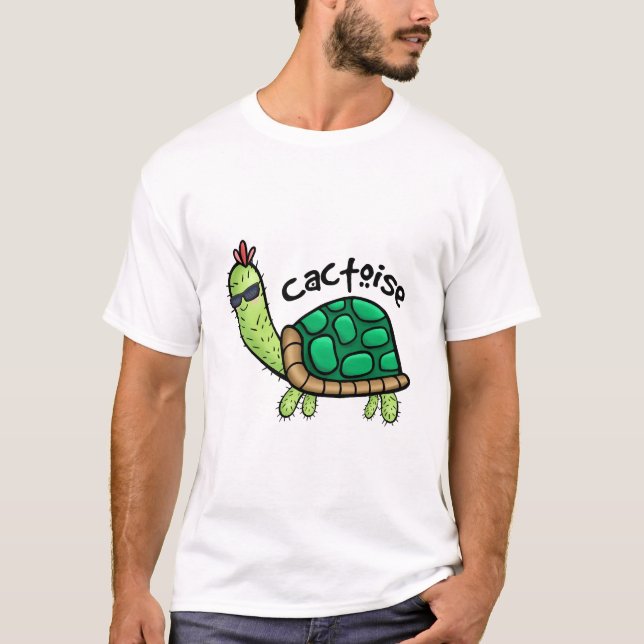 CACTOISE FUNNY CACTUS TORTOISE KID'S T-SHIRT (Front)