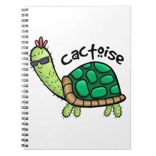 CACTOISE FUNNY CACTUS TORTOISE KID'S T-SHIRT NOTEBOOK