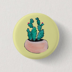 Cactus 3 Cm Round Badge