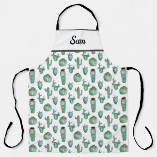 Cactus All Over Print Apron, Personalise this  Apron