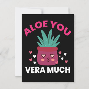 Cactus Aloe You Vera Much Thank You Card