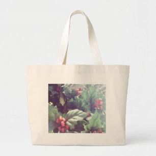 Cactus and Christmas decorations Large Tote Bag