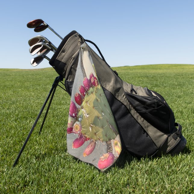 Cactus 🌵 And Fruit Golf Towel (Green)
