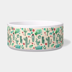 cactus and ladybug pattern - beige background