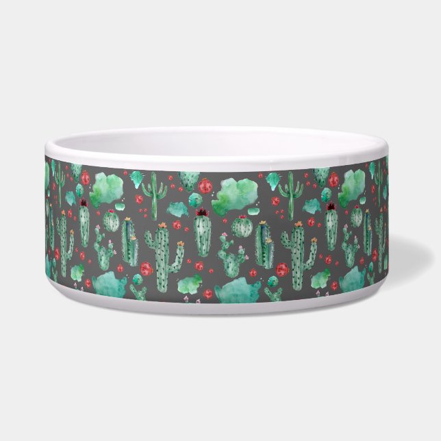 cactus and ladybug pattern - black background (Front)