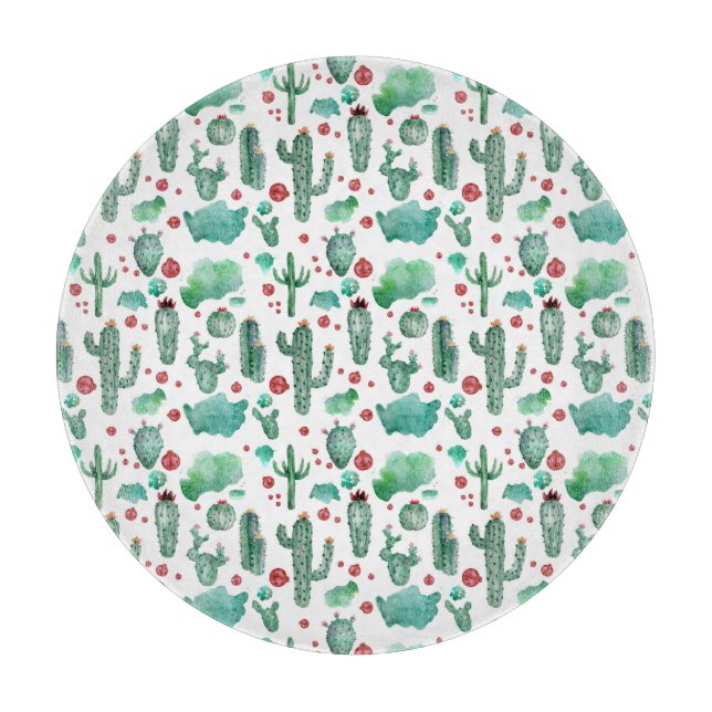 cactus and ladybug pattern - cutting board (Front)
