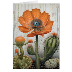 Cactus and Poppy With an Eyeball All Occasions