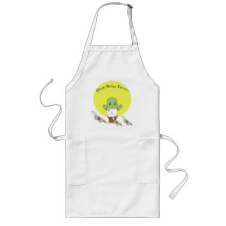 Cactus and Quails Long Apron