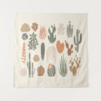 Cactus and succulent seamless pattern