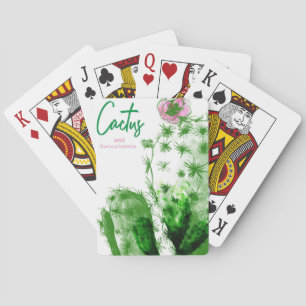 Cactus And Succulents Playing Cards