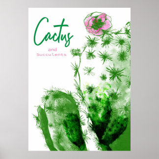 Cactus And Succulents Poster