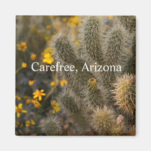 Cactus and wildflowers Carefree, Arizona Magnet