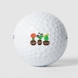 cactus art golf balls