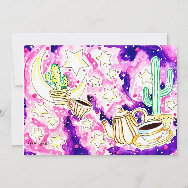 Cactus Art Invitation (Front)
