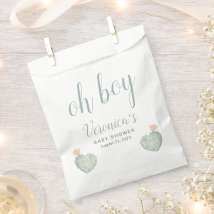 Cactus Baby Shower Favour Bag
